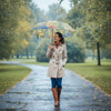 Galleria Folding Umbrella, Monet's Large Willow at Giverny