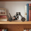 Vintage Motorcycle Handmade Metal Art, Retro Motor Figu