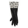 Core Home Cuffed Latex Dishwashing Gloves Bows, Black