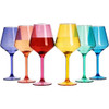 Wine Savant Acrylic Stemmed Wine Glasses in Assorted Colors