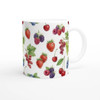 Summer Berries Ceramic Mugs Set of 4