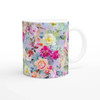 Bright Floral Mug Set of 4
