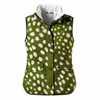Galleria Quilted  Reversible Vest - Animal Print, Green