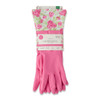 Core Home Cuffed Latex Cleaning & Dishwashing Gloves, 2 Pairs, Roses, Pink