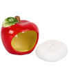 Home Essentials Ceramic Scrubby Holder with Scrubby - Apple