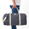 BeyBerk Glasgow Duffel Bag, Navy, 23" Vinyl Coated Nylon Weekender