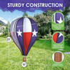 Premier Kites 22-in Hot Air Balloon Spinner, Texas Flag, Red, White, and Blue