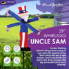 Premier Kites 29-in Whirligig Spinner, Uncle Sam - Red, White, and Blue