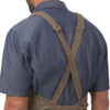 Chefs Works Unisex Uptown Cross-Back Bib Apron -  Taupe