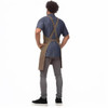 Chef Works Unisex Uptown Cross-Back Bib Apron -  Taupe