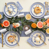 Coterie French Toile Paper Cocktail Napkins, 25 Per Pack, Blue & White