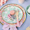 Coterie In Full Bloom Large Paper Plates, Multicolored Floral Design, 10 Pack