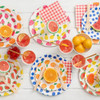 Coterie Fruit Punch Small 7" Paper Plates, Pack of 10, Assorted