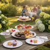 Coterie Small French Toile Plates, Pack of 10, Pink & White, 7.25"