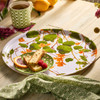 Casdata Nasturtiums Large Round Birchwood Tray