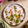 Casdata Nasturtiums Large Round Birchwood Tray