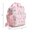 Itzy Ritzy Toddler-Preschool Backpack, Ribbons & Roses, Pink