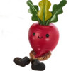 Maison Vegetable Figurine with Dangle Legs, Polystone, Set of 6
