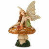 Maison Fairy On A Mushroom Figurine - Brown