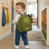 Trixie Baby Mr. Dino Toddler Backpack, Daycare, Preschool, Ages 2 to 4, Green