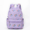 Sassy Kids Cartoon Dogs Backpack, 13 x 5 x 17 H, Grade School Backpack, Purple
