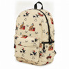 Front Porch Vintage Cowboy Backpack, Full Size 18.5 x 11.5", Beige