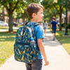 Stephen Joseph All Over Print Kids Classic Backpack, Navy Dino, 16-Inch, Blue