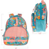 Stephen Joseph All Over Print Kids Backpack, Turquoise Floral, 16-Inch, Turquoise