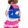 Stephen Joseph Toddler Quilted Backpack, Rainbow, Blue & Pink