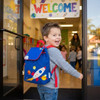 Stephen Joseph Toddler Quilted Backpack, Space. Blue