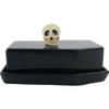 Boston Warehouse Coffin Lidded Butter Dish with Skull Handle