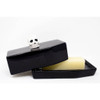 Boston Warehouse Coffin Lidded Butter Dish with Skull Handle