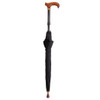 Harvy Canes Umbrella Cane with Derby Handle, Black