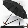 Harvy Canes Umbrella Cane with Derby Handle, Black