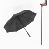 Harvy Canes Umbrella Cane with Derby Handle, Black