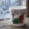 PPD Mug In a Gift Box - Winter Horse Sleigh