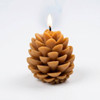 LilFlameCo Large Hand-Poured Pine Cone  Candle - Brown