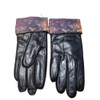 Galleria Famous Artist Women's Leather Gloves, Monet Rose Garden, Black