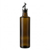 Grant Howard Olio Pro Round Glass Olive Oil Dispenser, 18-oz, Brown Tint