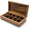 Wood Tea Chest with 10 compartments