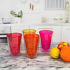 16-Ounce Acrylic Tumbler Set of 4, Hot Tones