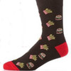 Yo Sox Men's Crew Socks Burger & Fries