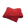 Scene Weaver Divine Chunky Cable Knit Throw, Cadenza Red