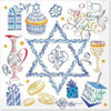 Punch Studio Light The Menorah Hanukkah Beverage Napkins
