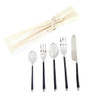 Hand-Forged Stainless Steel Silver Flatware Place-Setting