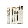 Hand-Forged Stainless Steel Silver Flatware Place-Setting