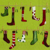 Crazy Christmas Stockings Luncheon Paper Napkins