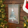 Boston Warehouse Fresh Farm Christmas Trees Wall Plaque