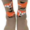 Snoozies Womens Simply Pairables Splitz Novelty Dress Socks, Foxy
