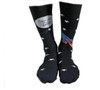 Snoozies Men's Simply Pairables Splitz Novelty Dress Socks, Space